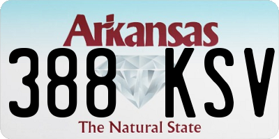 AR license plate 388KSV