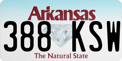AR license plate 388KSW