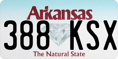 AR license plate 388KSX
