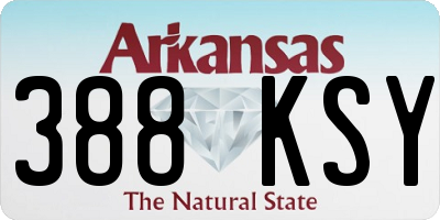 AR license plate 388KSY