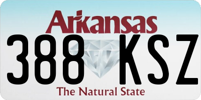 AR license plate 388KSZ