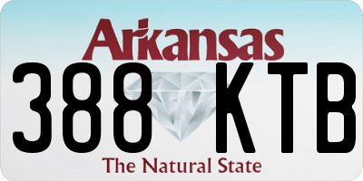 AR license plate 388KTB