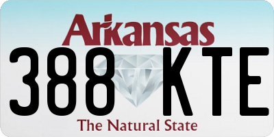 AR license plate 388KTE