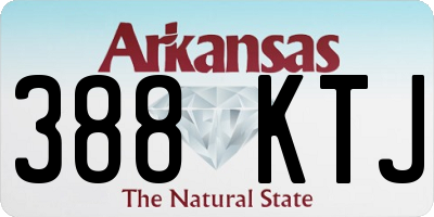 AR license plate 388KTJ
