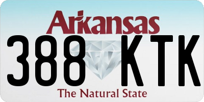 AR license plate 388KTK