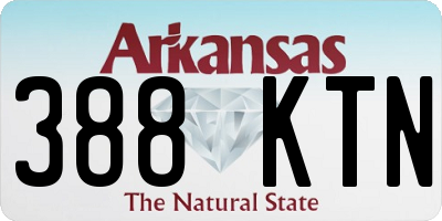 AR license plate 388KTN