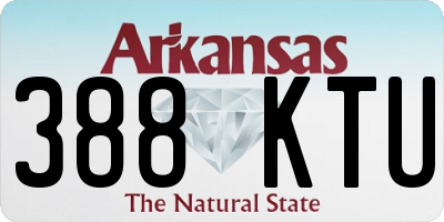 AR license plate 388KTU