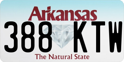 AR license plate 388KTW