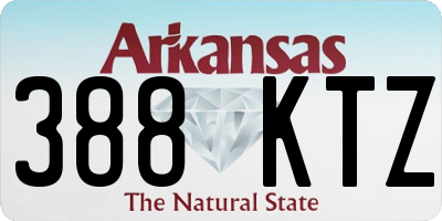 AR license plate 388KTZ