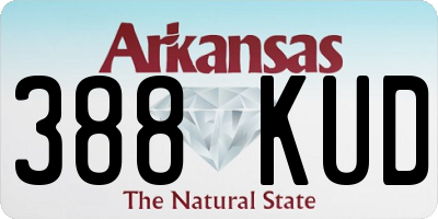 AR license plate 388KUD