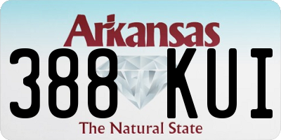 AR license plate 388KUI