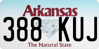 AR license plate 388KUJ