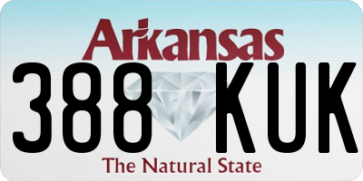 AR license plate 388KUK