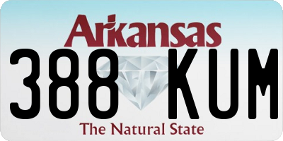 AR license plate 388KUM