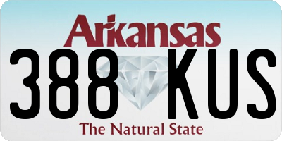 AR license plate 388KUS