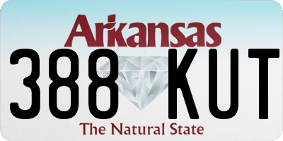 AR license plate 388KUT