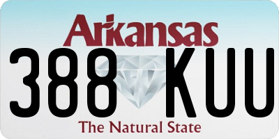 AR license plate 388KUU