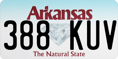 AR license plate 388KUV