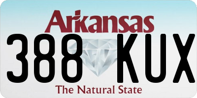AR license plate 388KUX