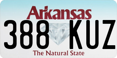 AR license plate 388KUZ