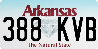AR license plate 388KVB