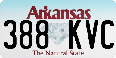 AR license plate 388KVC