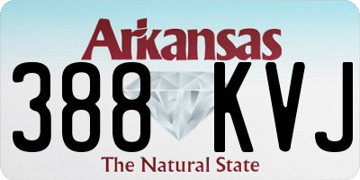 AR license plate 388KVJ