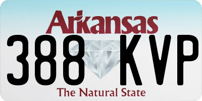 AR license plate 388KVP