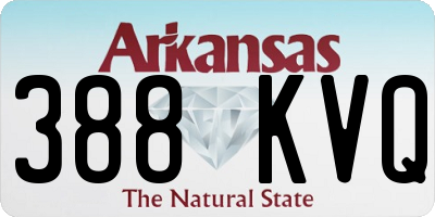 AR license plate 388KVQ