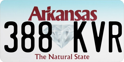 AR license plate 388KVR