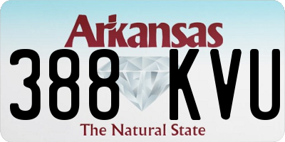 AR license plate 388KVU