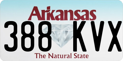 AR license plate 388KVX