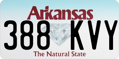 AR license plate 388KVY