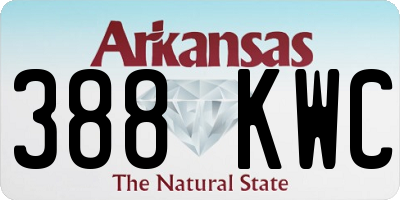 AR license plate 388KWC