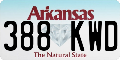 AR license plate 388KWD
