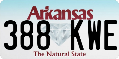 AR license plate 388KWE