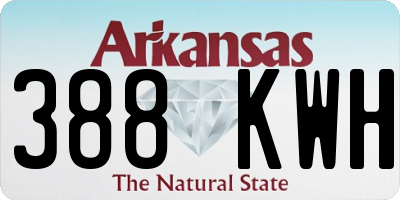AR license plate 388KWH
