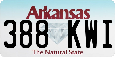 AR license plate 388KWI