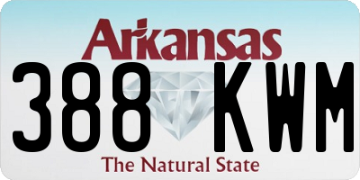 AR license plate 388KWM