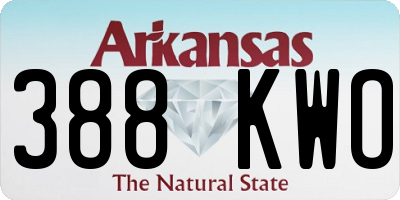 AR license plate 388KWO