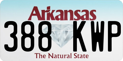 AR license plate 388KWP