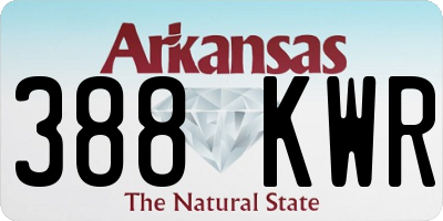 AR license plate 388KWR