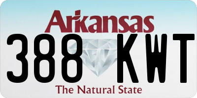 AR license plate 388KWT