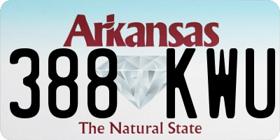 AR license plate 388KWU