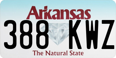 AR license plate 388KWZ
