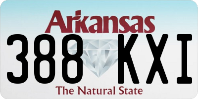 AR license plate 388KXI