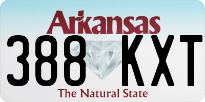 AR license plate 388KXT