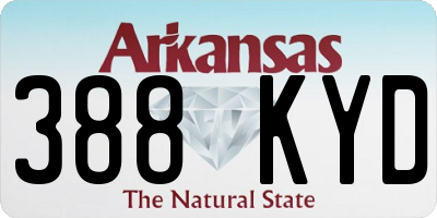AR license plate 388KYD