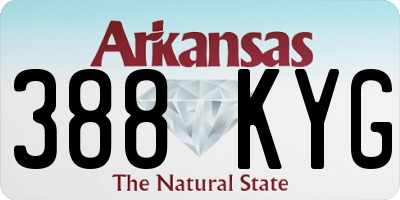AR license plate 388KYG