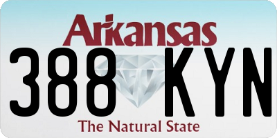 AR license plate 388KYN